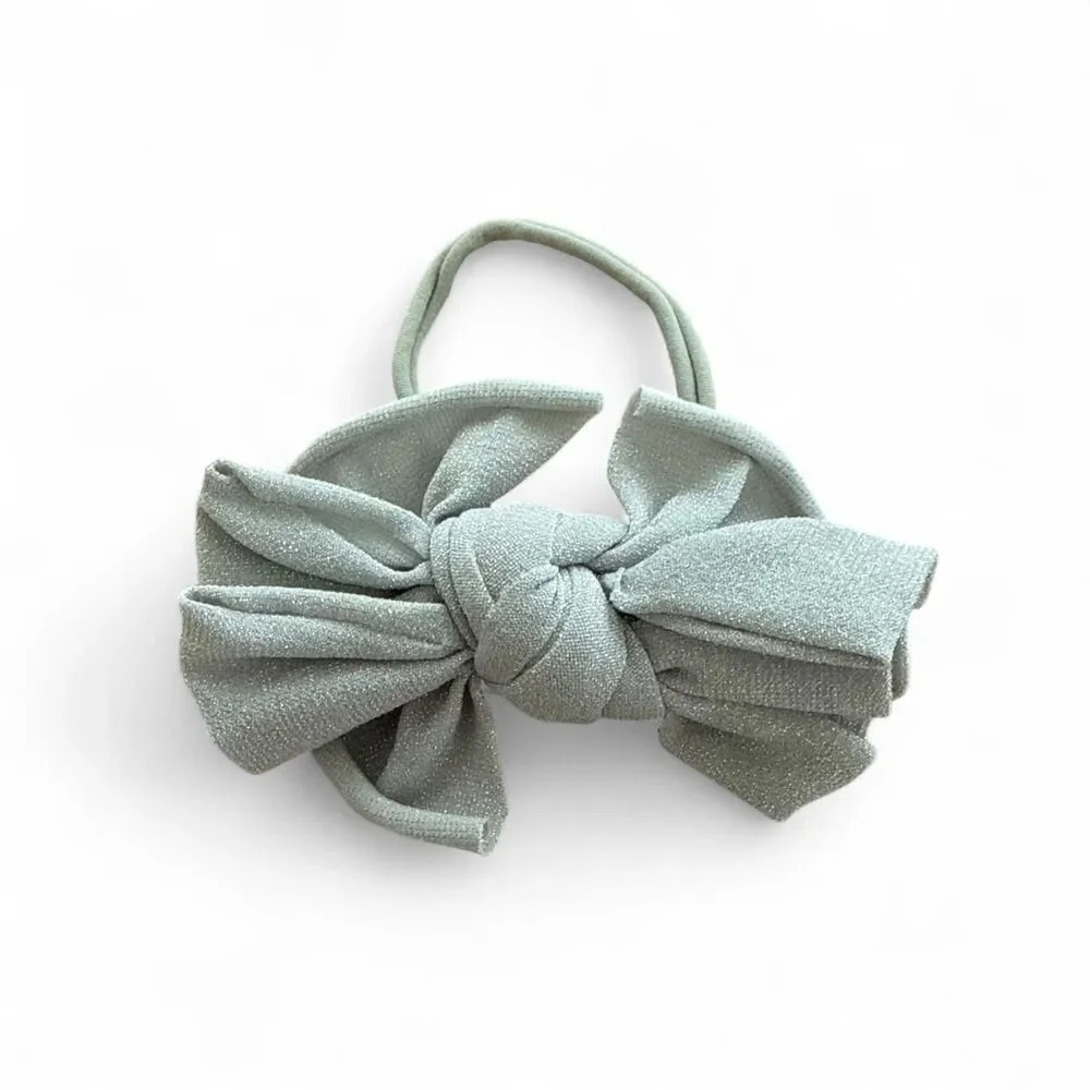 Baby Bling Bow Headband & Hair Tie Bundle